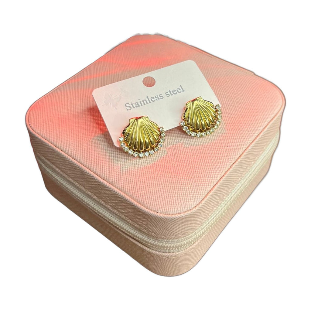 Stainless Steel 18k Marina Bloom Earrings