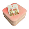 Stainless Steel 18k Mila Heart Drop Earrings