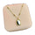 Stainless Steel 18k Mirror Gold Rose Necklace