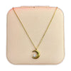 Stainless Steel 18k Moon Star Glow Necklace