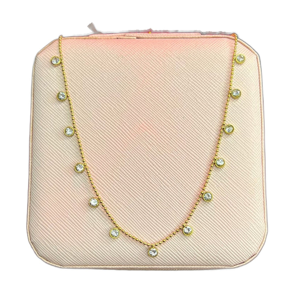 Stainless Steel 18k MoonStone Necklace
