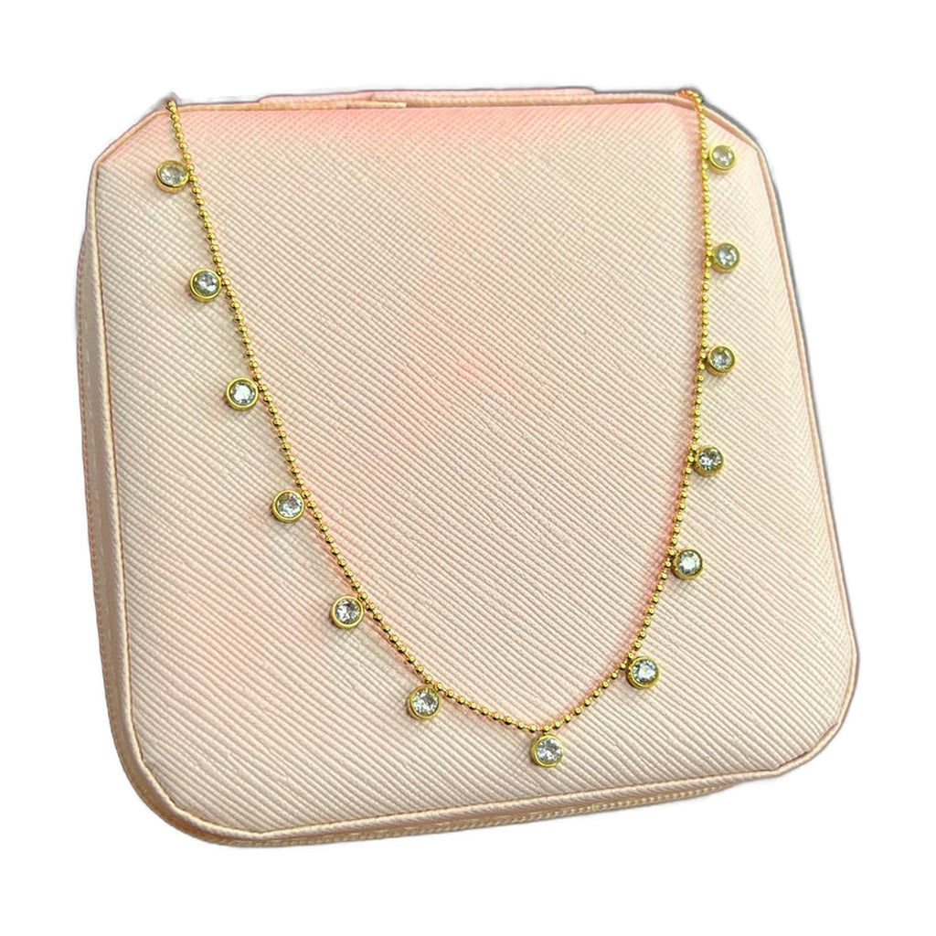 Stainless Steel 18k MoonStone Necklace