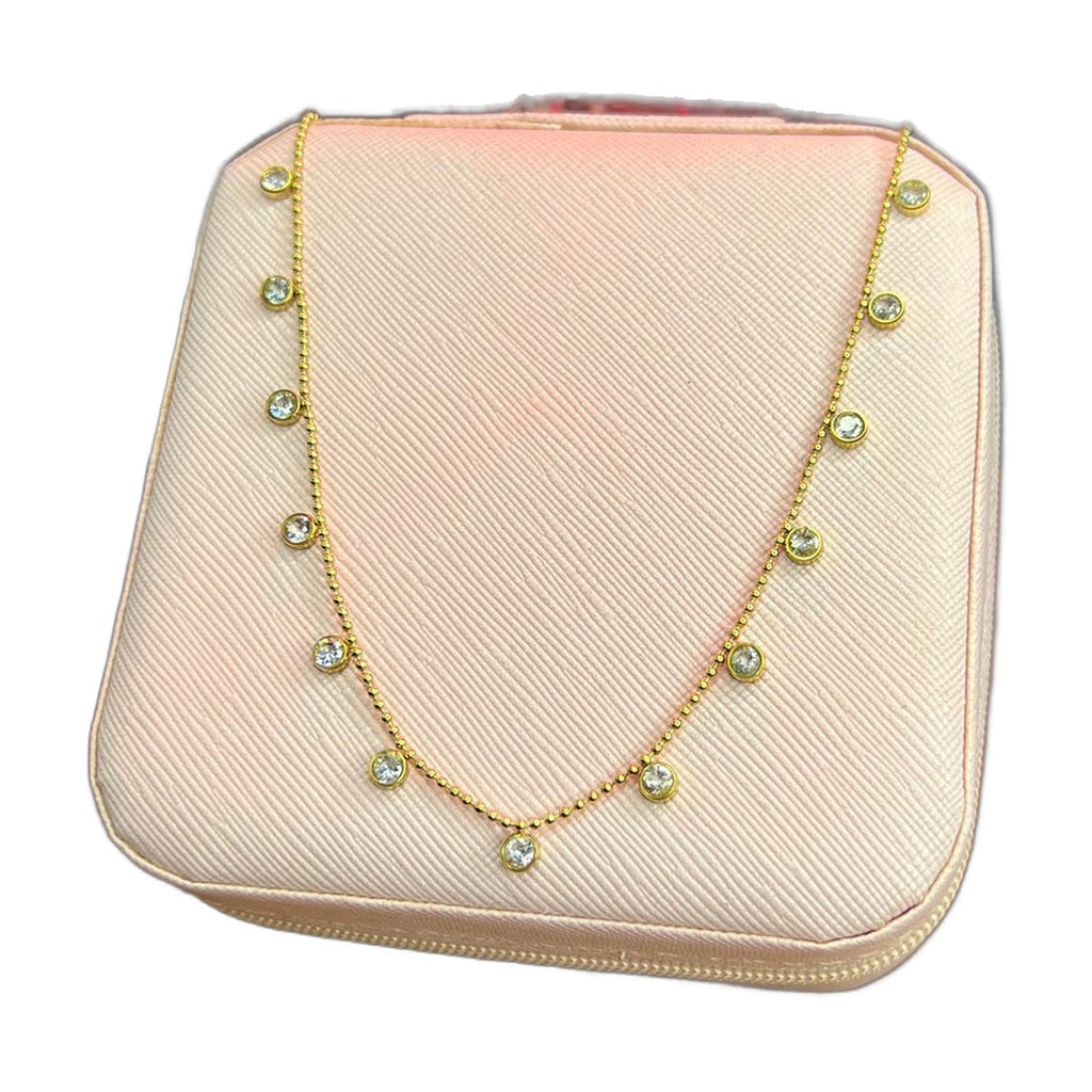 Stainless Steel 18k MoonStone Necklace