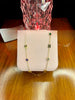 Stainless Steel 18k Multi Colour Stone Necklace