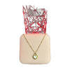 Stainless Steel 18k Nova Heart Necklace (White)