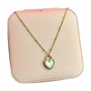 Stainless Steel 18k Nova Heart Necklace (White)