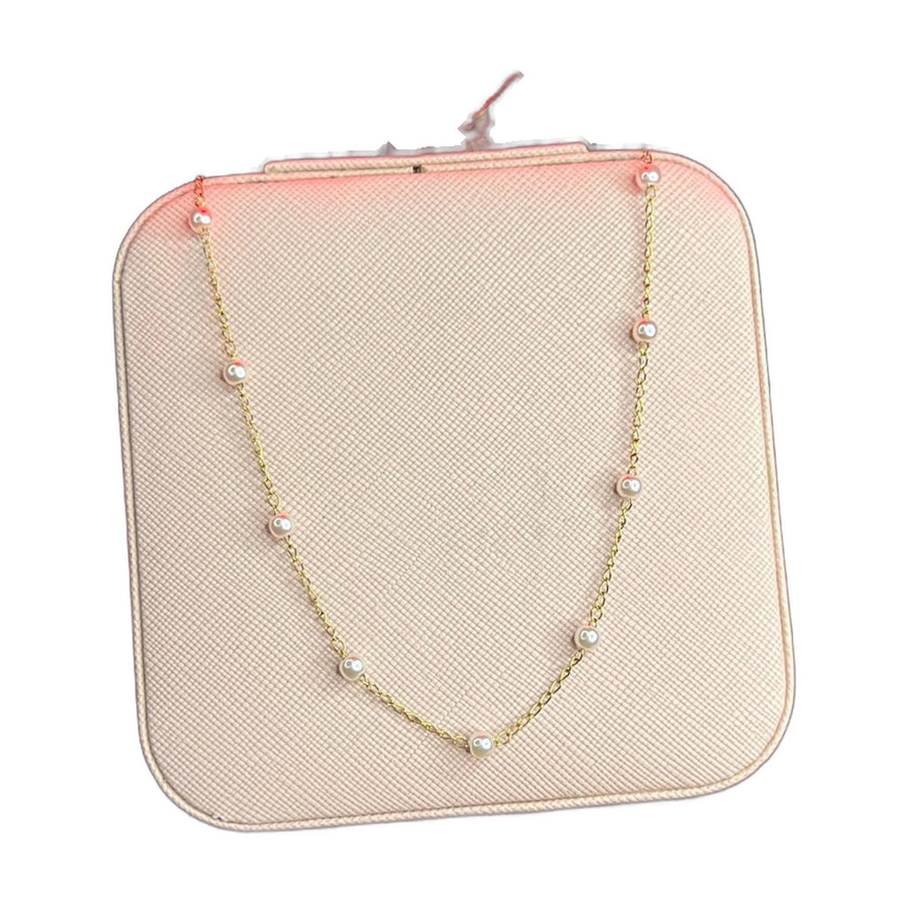 Stainless Steel 18k Nova Pearl Chain Necklace