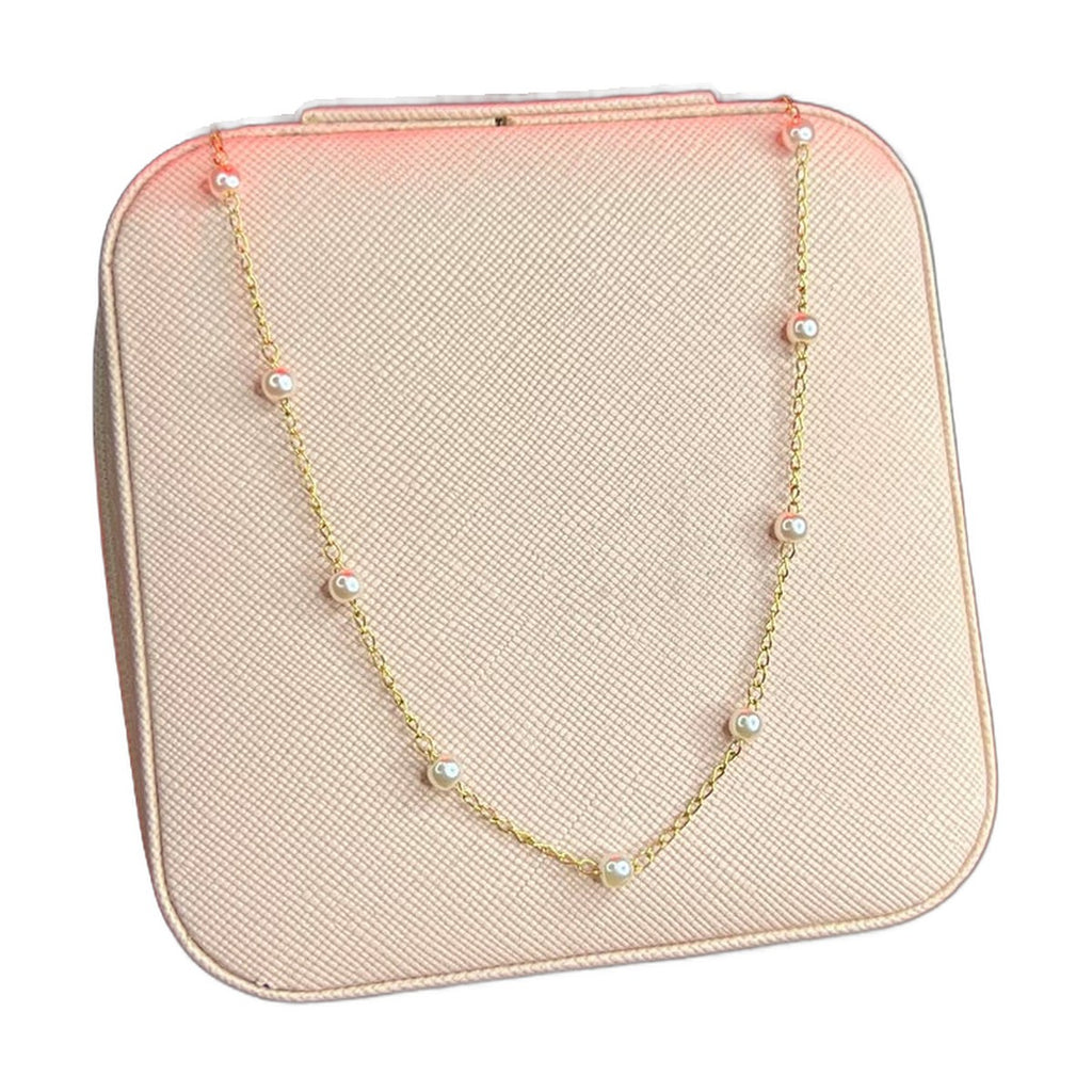 Stainless Steel 18k Nova Pearl Chain Necklace