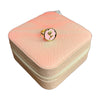Stainless Steel 18k Pink Shell Rose Ring