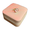Stainless Steel 18k Pink Shell Rose Ring