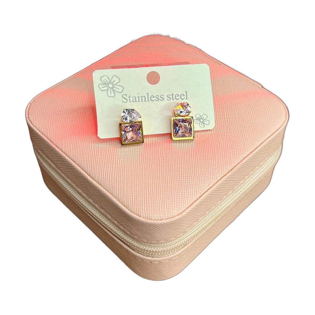 Stainless Steel 18k Prism Lux Studs