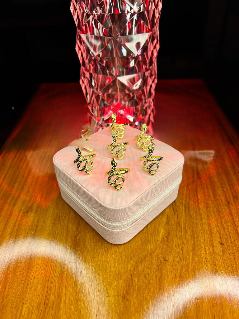 Stainless Steel 18k Python Ring