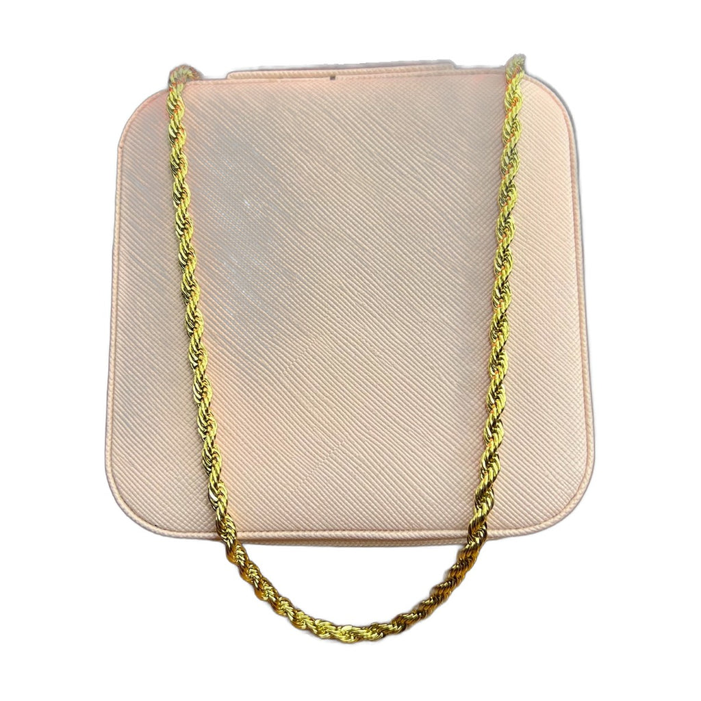 Stainless Steel 18k Rope Chain Necklace