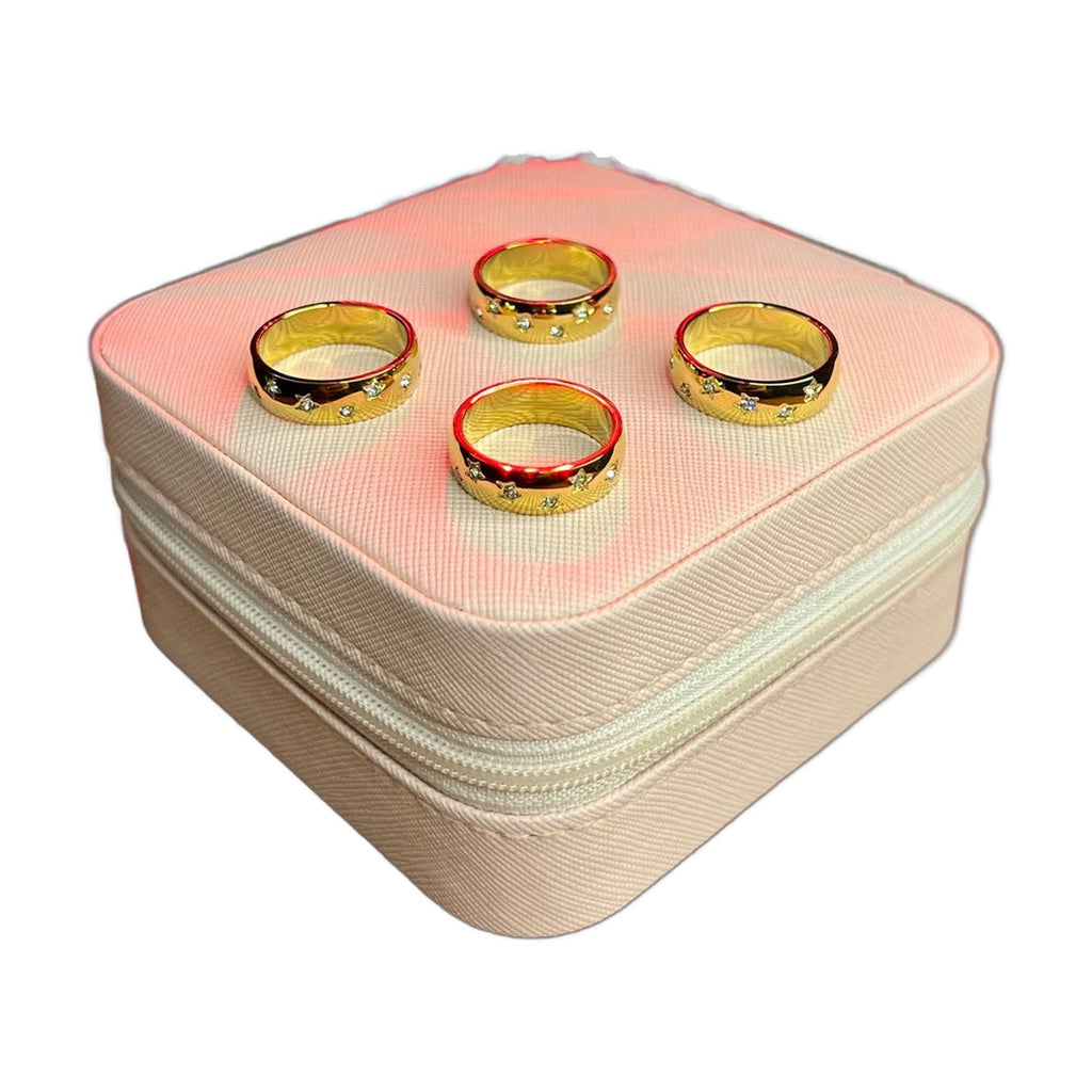 Stainless Steel 18k Royal Bloom Luxury Ring