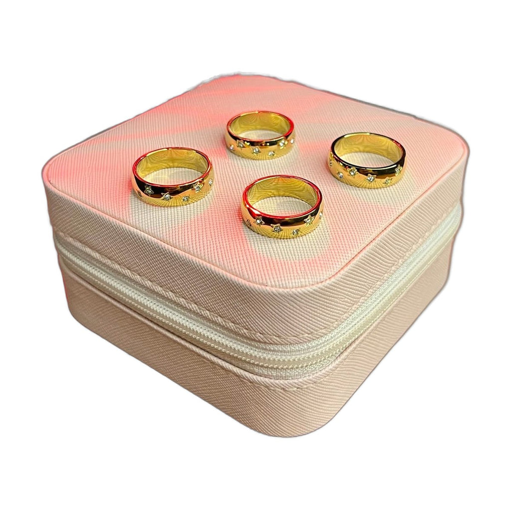 Stainless Steel 18k Royal Bloom Luxury Ring