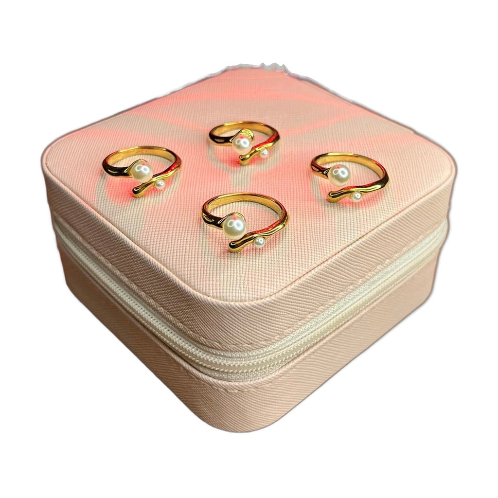 Stainless Steel 18k Scarlet Majesty Pearl Ring