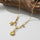 Stainless Steel 18k Sea Charm Gold Necklace