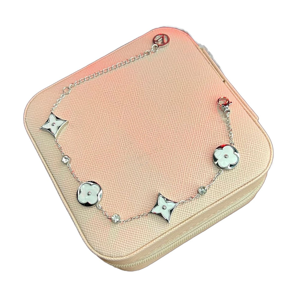 Stainless Steel 18k Silver Bloom Bracelet