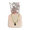 Stainless Steel 18k Snake Chain Black Tag Necklace