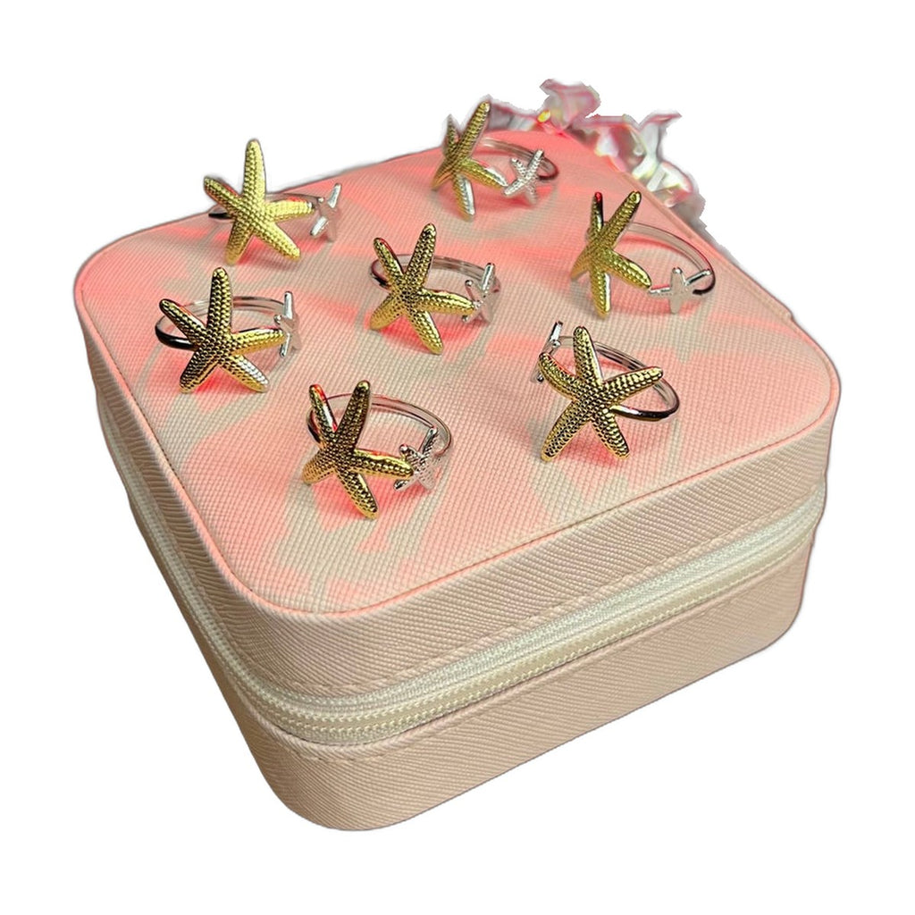 Stainless Steel 18k StarFish Ring