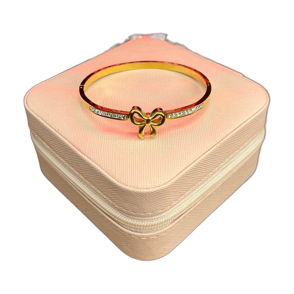 Stainless Steel 18k Starlight Bow Cuff