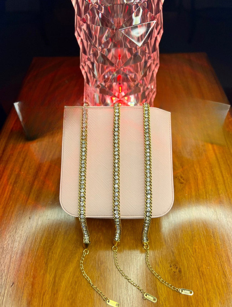 Stainless Steel 18k Stone Braided Bracelet