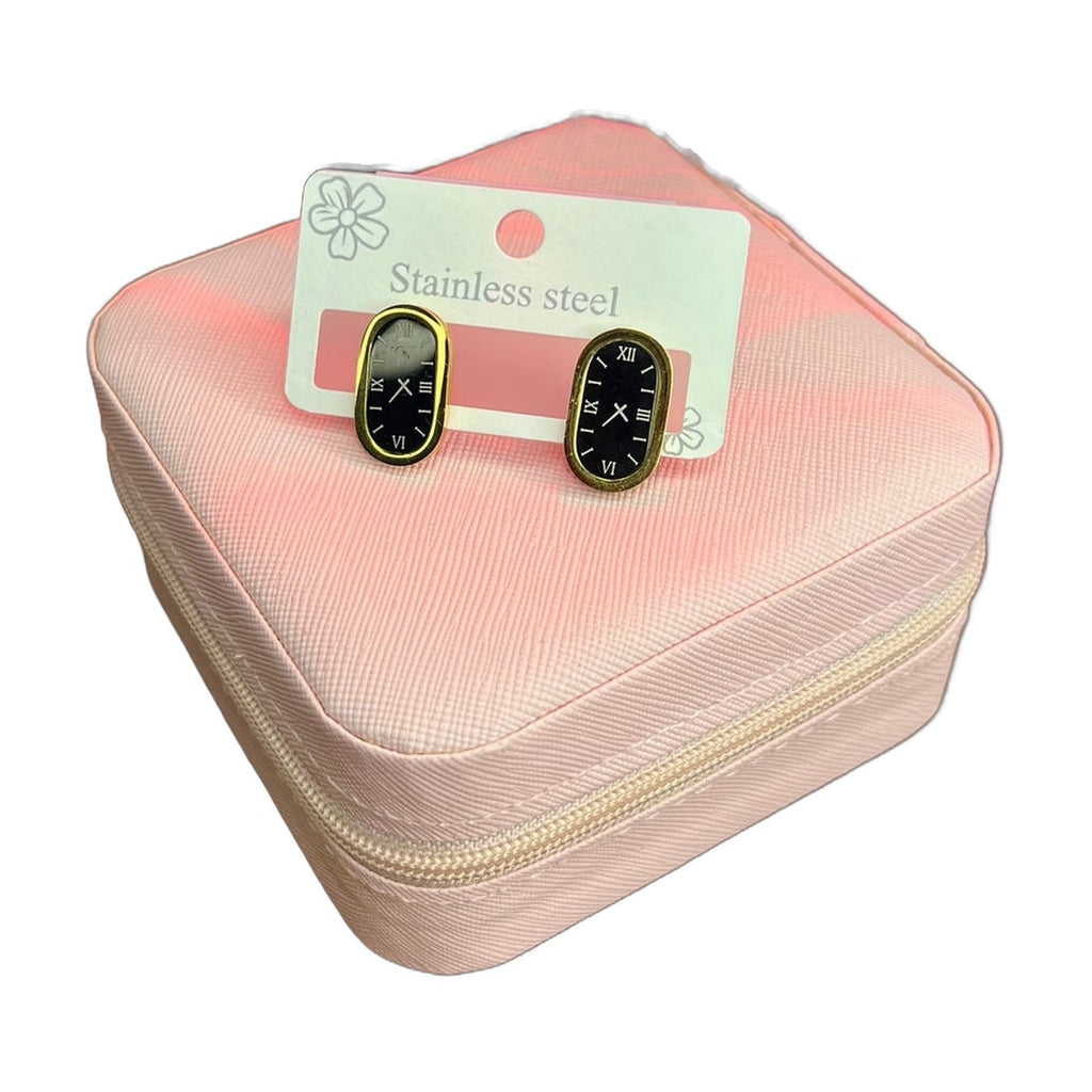 Stainless Steel 18k Timeless Watch EarStuds