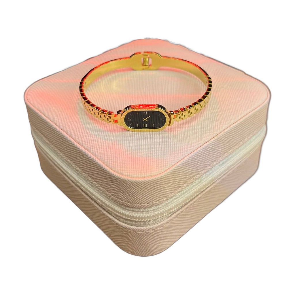 Stainless Steel 18k Timless Glow Watch Design Cuff
