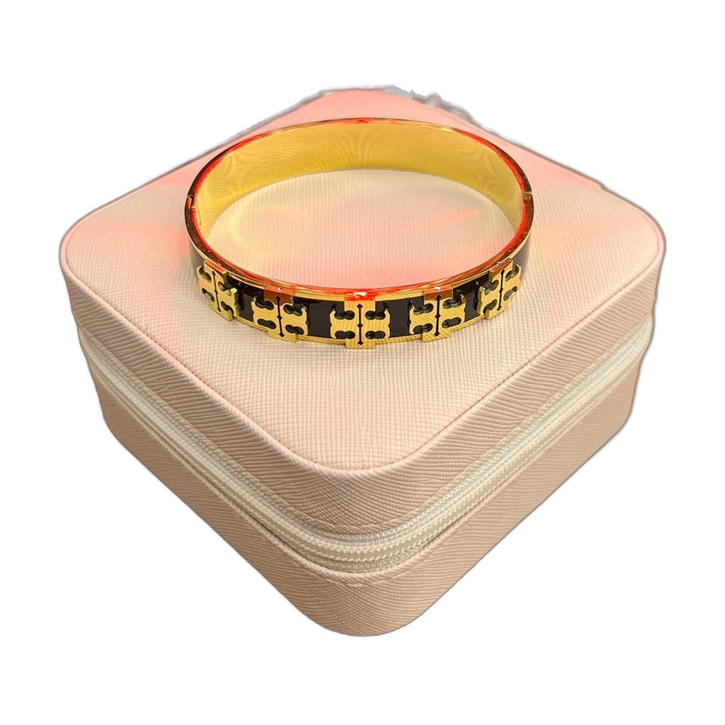 Stainless Steel 18k Black n Gold Handcuff