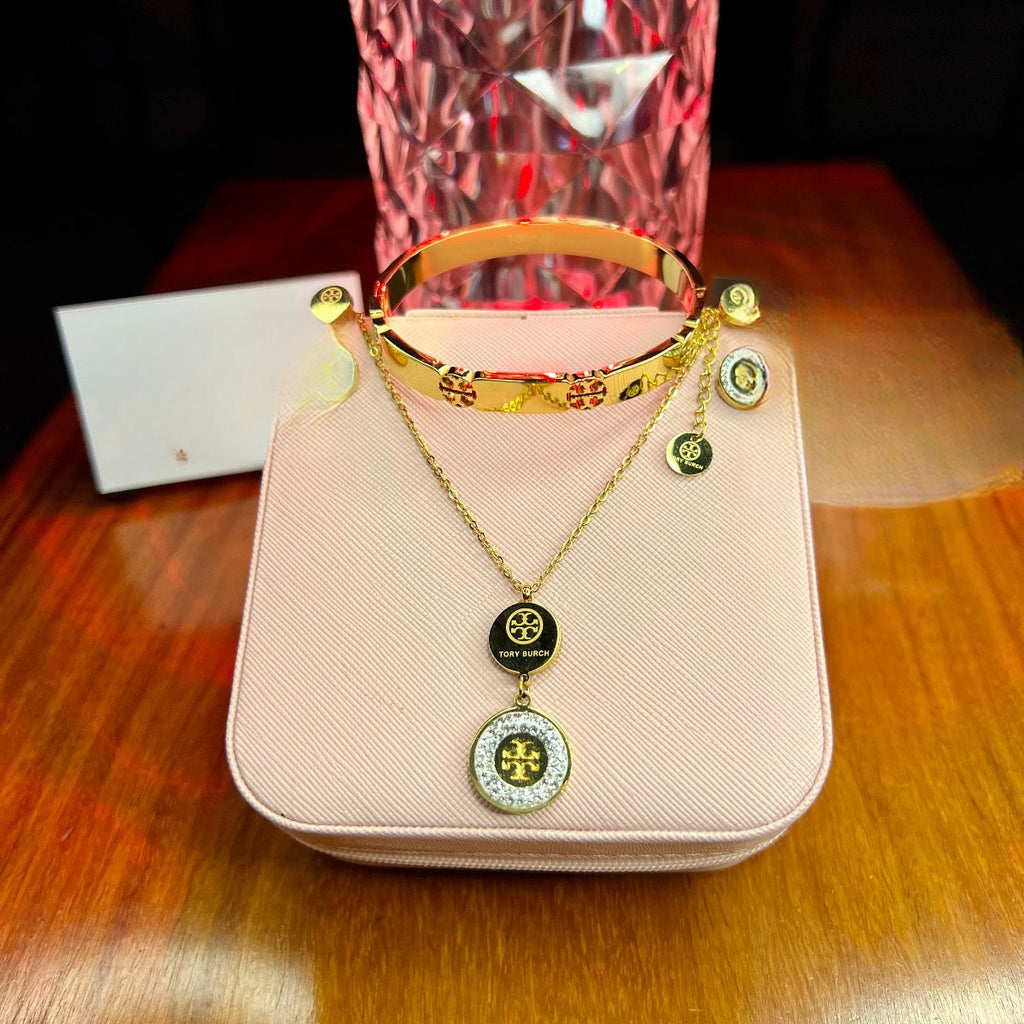 Stainless Steel 18k Diamantés 3pc Set
