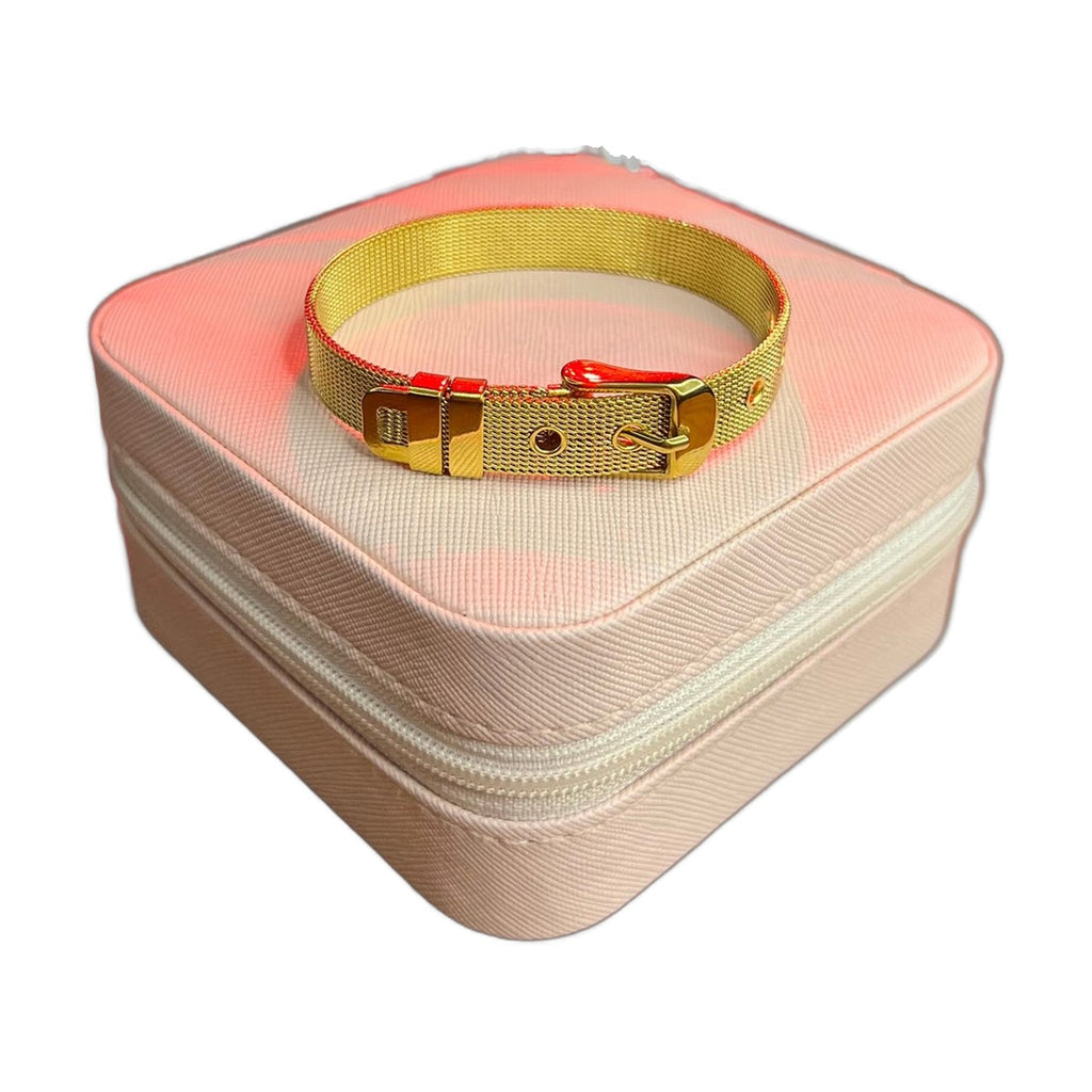 Stainless Steel 18k Veloura Gold Strap