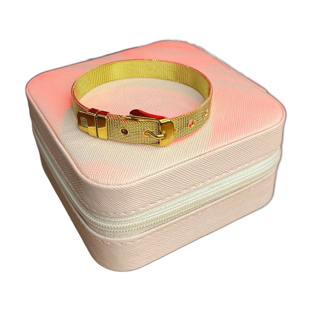 Stainless Steel 18k Veloura Gold Strap