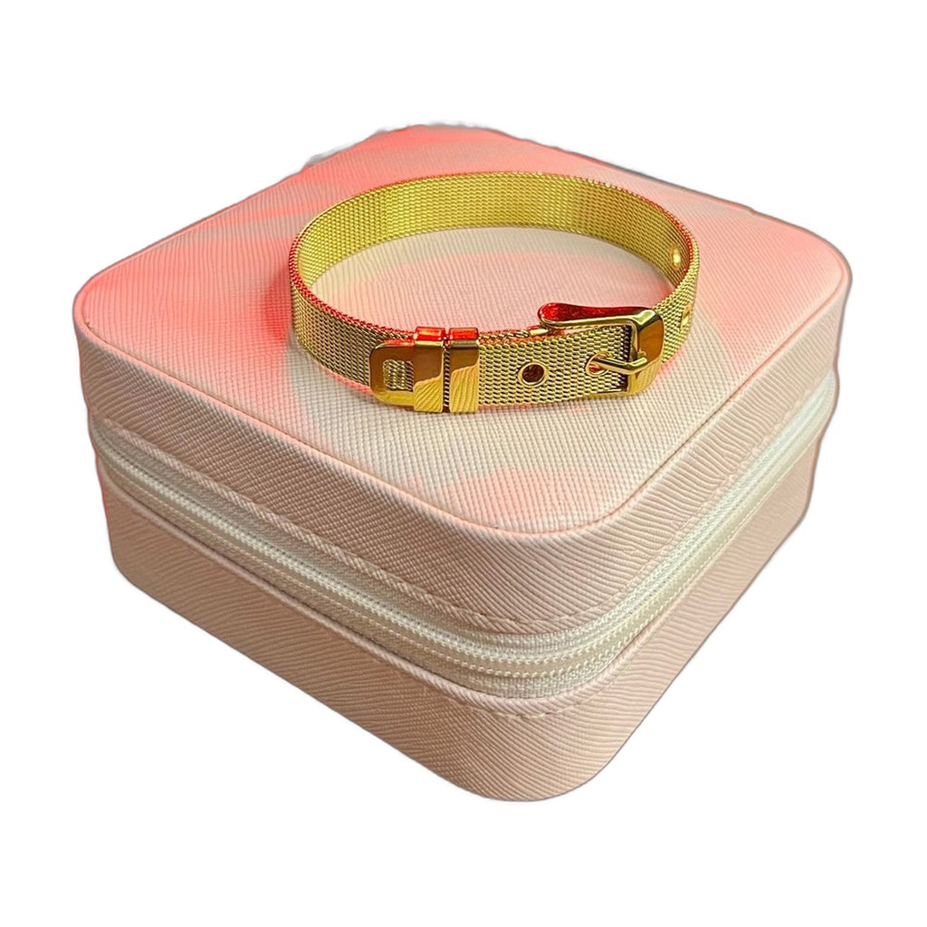 Stainless Steel 18k Veloura Gold Strap