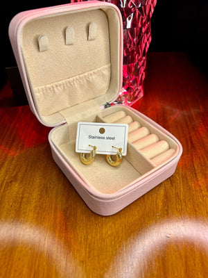 Stainless Steel 18k Velvet Fire Earrings
