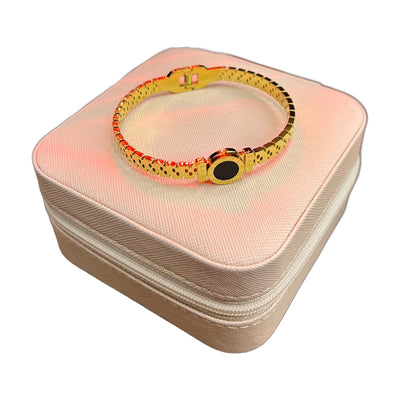 Stainless Steel 18k Watch Style Roman Handcuff