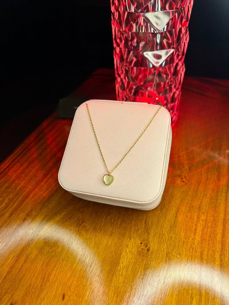 Stainless Steel 18k Whisper Heart Necklace