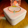 Stainless Steel 18k White Clover Classic Handcuff