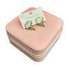 Stainless Steel 18k White Enamel Earrings