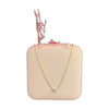 Stainless Steel 18k White Stone Necklace Earring Set