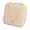 Stainless Steel 18k White Stone Necklace Earring Set