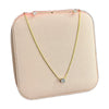 Stainless Steel 18k White Stone Necklace Earring Set