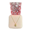 Stainless Steel 18k White Stone Orbit Necklace