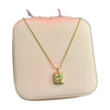 Stainless Steel 18k White Stone Orbit Necklace
