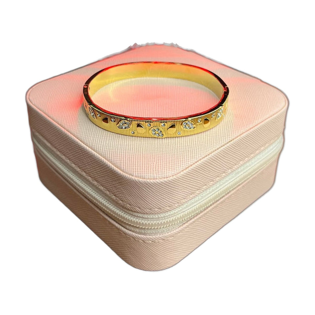 Stainless Steel 18k Zeloria Stone Cuff