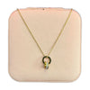 Stainless Steel 18k Zircon Ring Necklace
