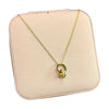 Stainless Steel 18k Zircon Ring Necklace