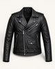 Men's Black Genuine Leather Jacket – Style 60