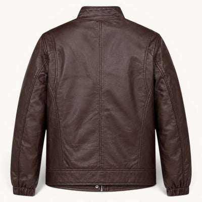 Women's Dark Brown Genuine Leather Jacket – Style 1