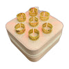 Stainless Steel 18k Double Stripe Luxury Ring