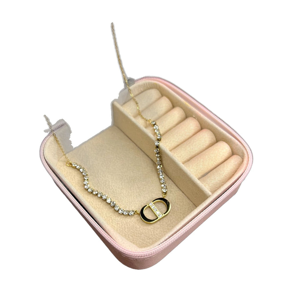 Stainless Steel 18k Stone Necklace